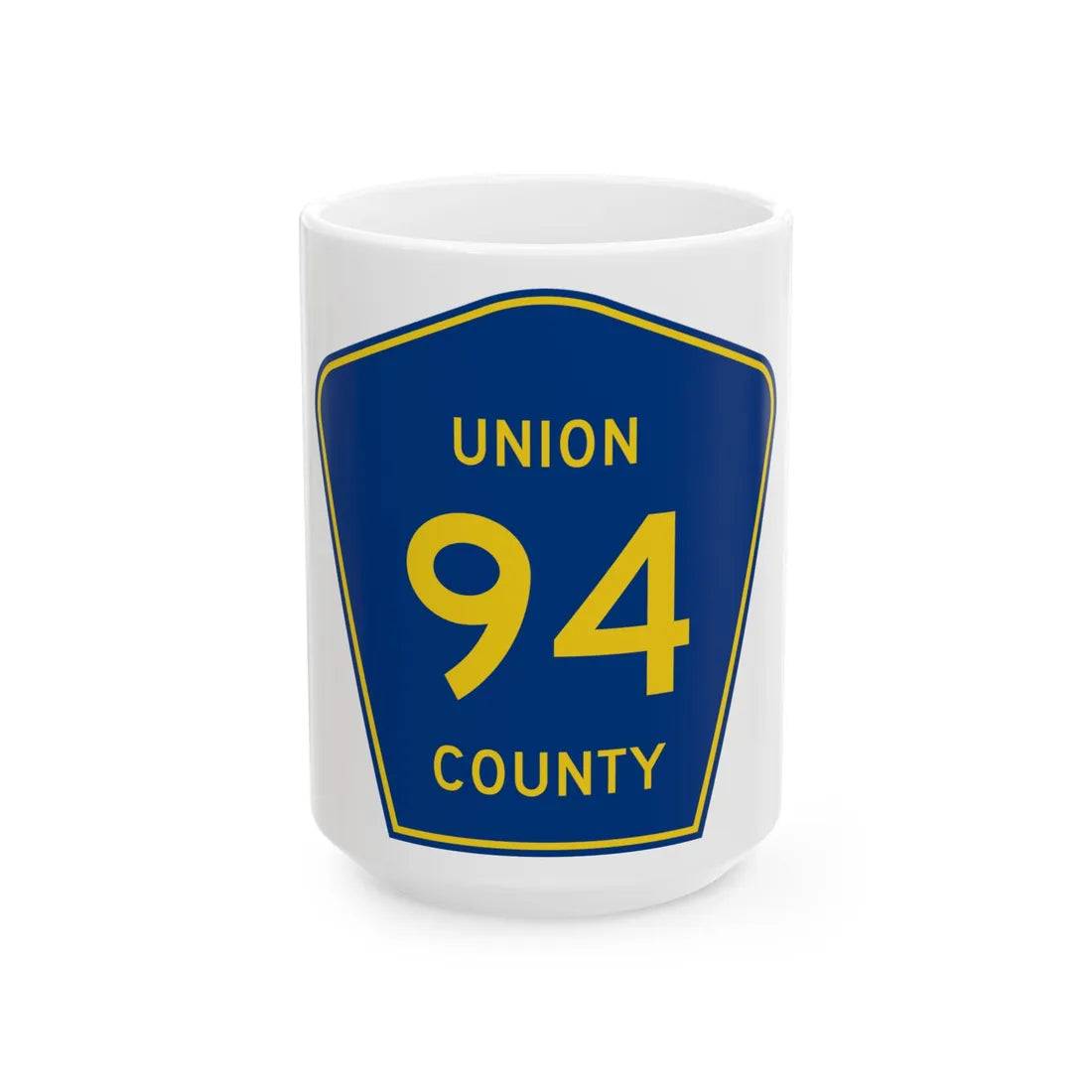 Union County Route 94 MS (Mississippi) (Road Sign) White Coffee Mug 15oz - Go Mug Yourself
