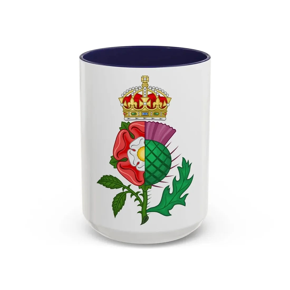 Union of the Crowns Royal Badge - Accent Coffee Mug 15oz Navy - Go Mug Yourself
