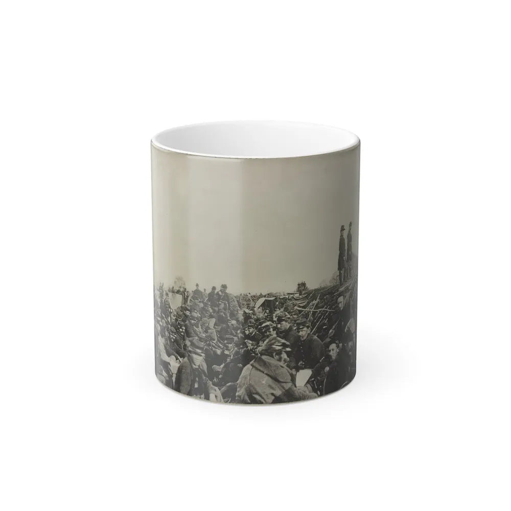 Union Soldiers Entrenched Along the West Bank of the Rappahannock River at Fredericksburg, Virginia (U.S. Civil War) Color Changing Coffee Mug 11oz-11oz-Go Mug Yourself