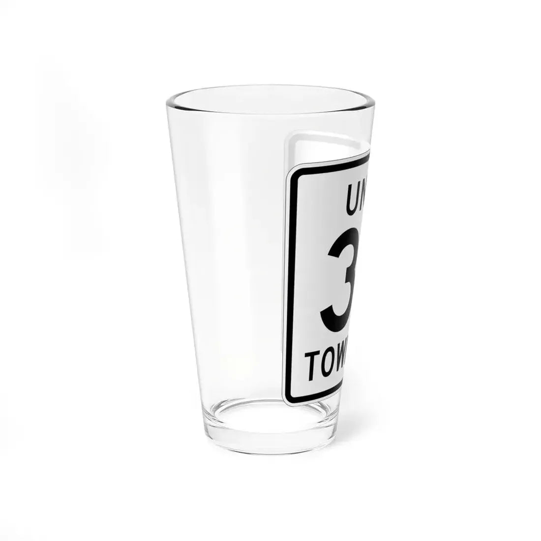 Union Township Route 30 Logan County Ohio (Ohio) (Road Sign) Pint Glss 16oz - Go Mug Yourself