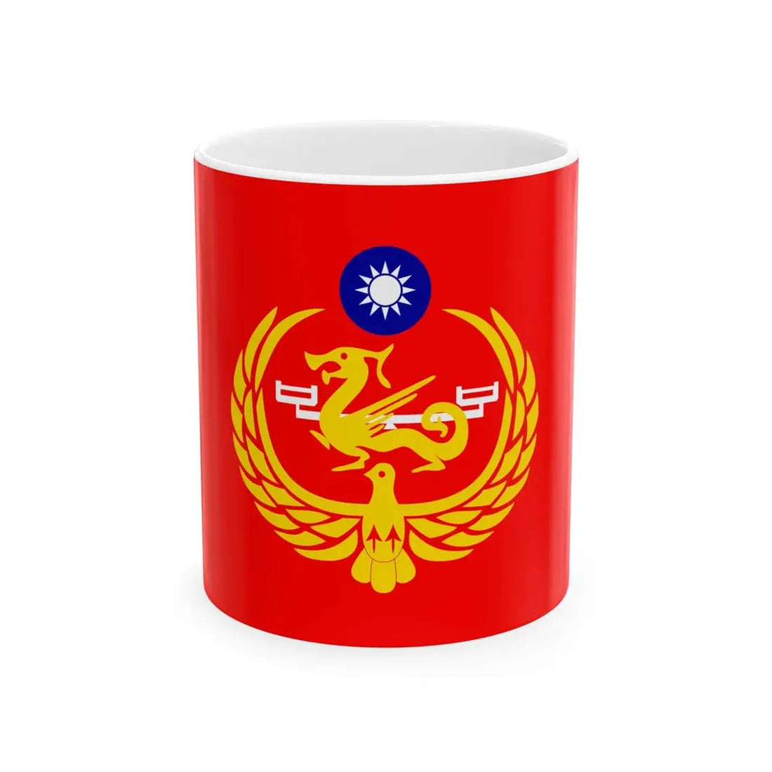 Unit Flag of Coast Guard of ROC (China) White Coffee Mug 11oz - Go Mug Yourself