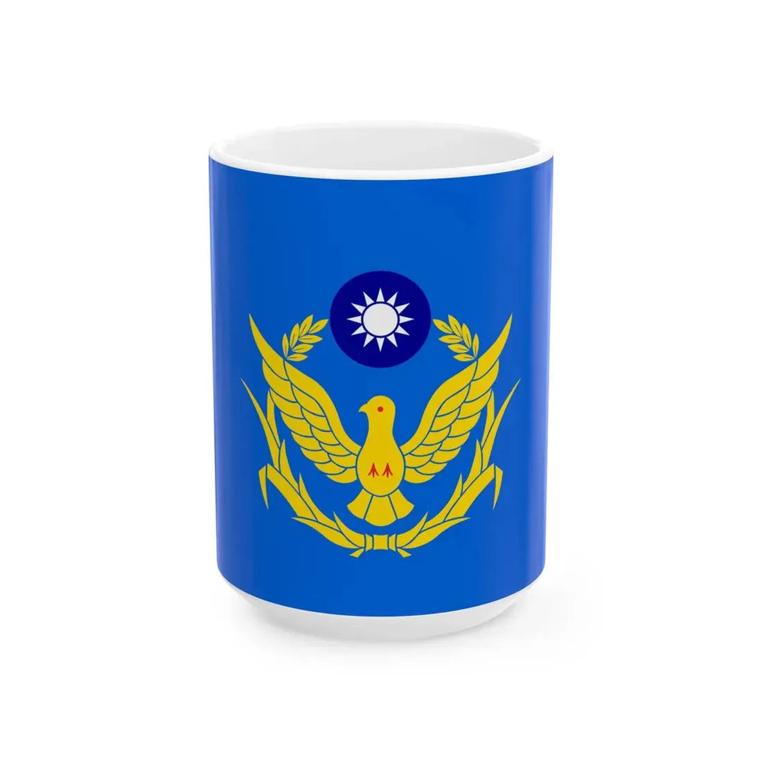 Unit Flag of Volunteer Police of ROC (China) White Coffee Mug 15oz - Go Mug Yourself