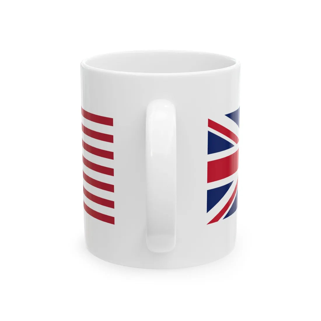 United Kingdom and United States flags (United Kingdom) White Coffee Mug - Go Mug Yourself