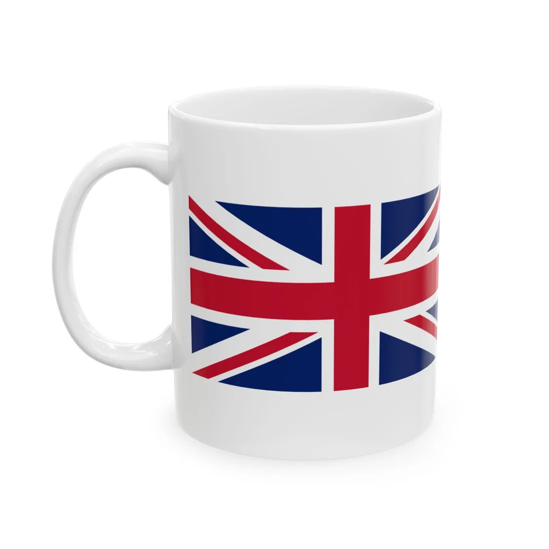 United Kingdom and United States flags (United Kingdom) White Coffee Mug - Go Mug Yourself