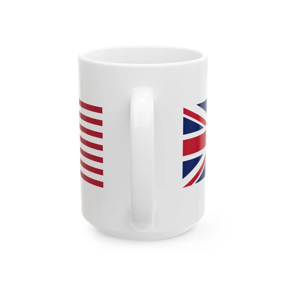 United Kingdom and United States flags (United Kingdom) White Coffee Mug - Go Mug Yourself