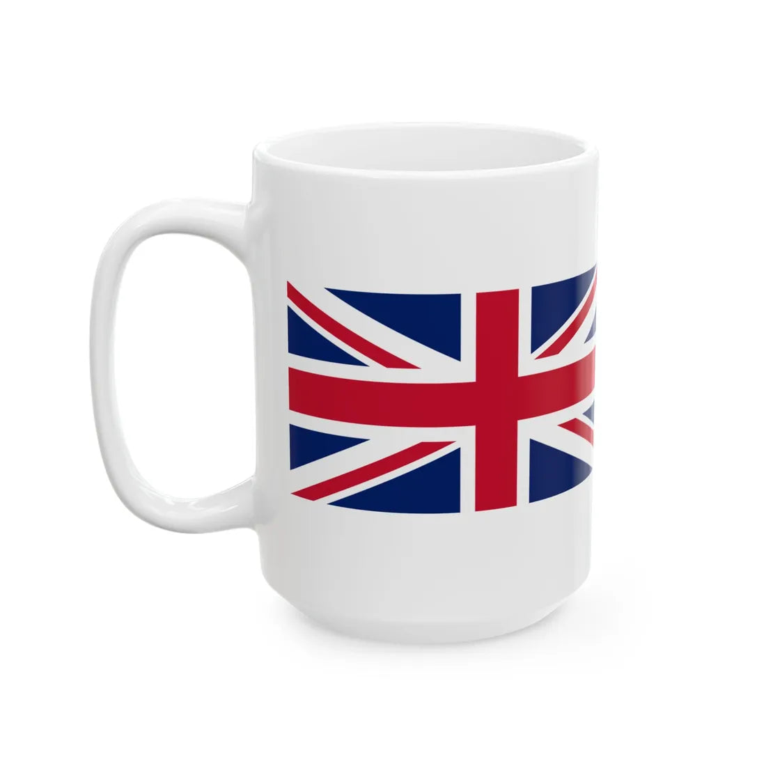 United Kingdom and United States flags (United Kingdom) White Coffee Mug - Go Mug Yourself