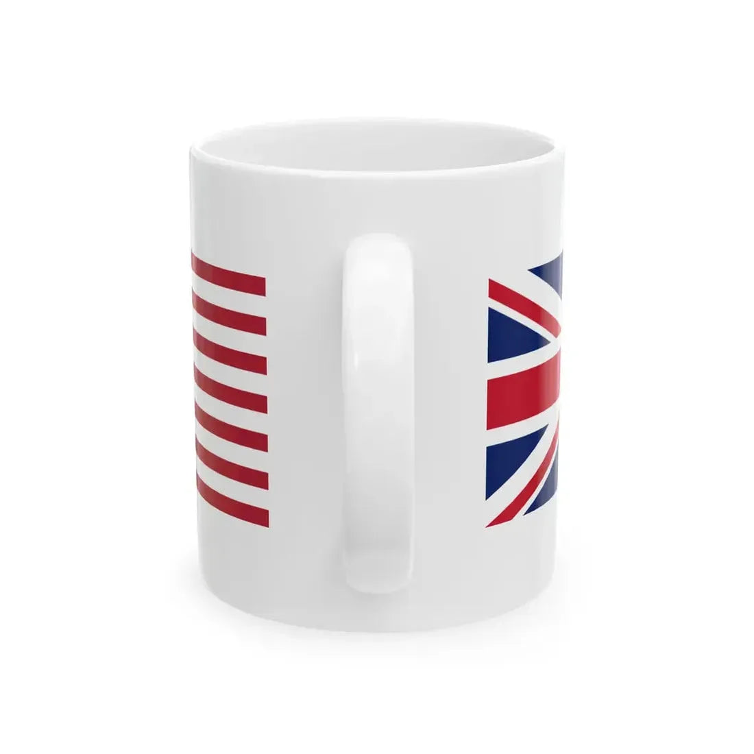 United Kingdom and United States flags (United States) White Coffee Mug - Go Mug Yourself