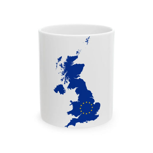 United Kingdom EU (United Kingdom) White Coffee Mug 11oz - Go Mug Yourself