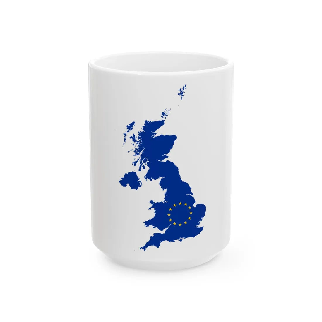 United Kingdom EU (United Kingdom) White Coffee Mug 15oz - Go Mug Yourself