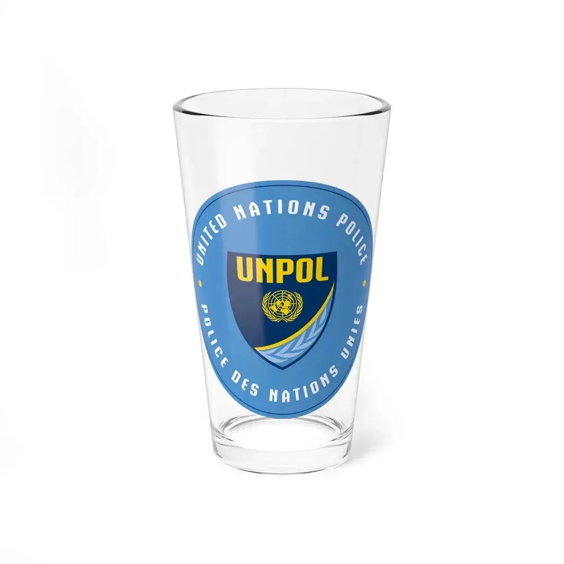 United Nations Police - Pint Glass 16oz 16oz - Go Mug Yourself