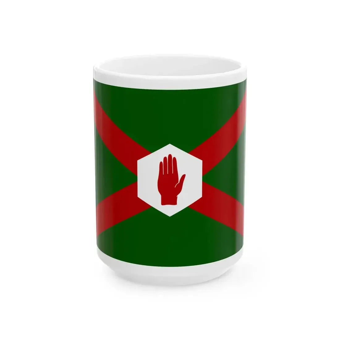 United northern ireland flag bland (Ireland) White Coffee Mug 15oz - Go Mug Yourself