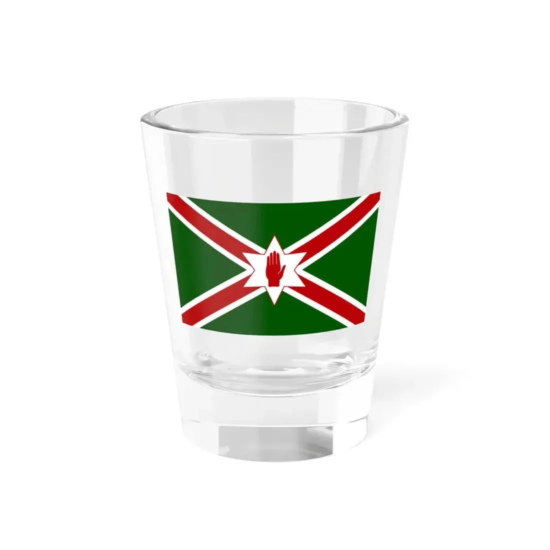 United Saint Patricks flag for Northern Ireland (Ireland) Shot Glass 1.5oz 1.5oz - Go Mug Yourself