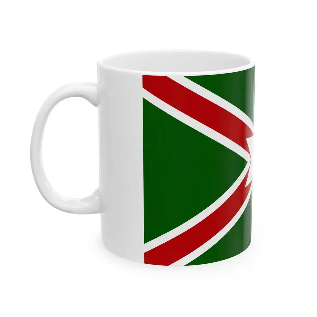 United Saint Patricks flag for Northern Ireland (Ireland) White Coffee Mug - Go Mug Yourself