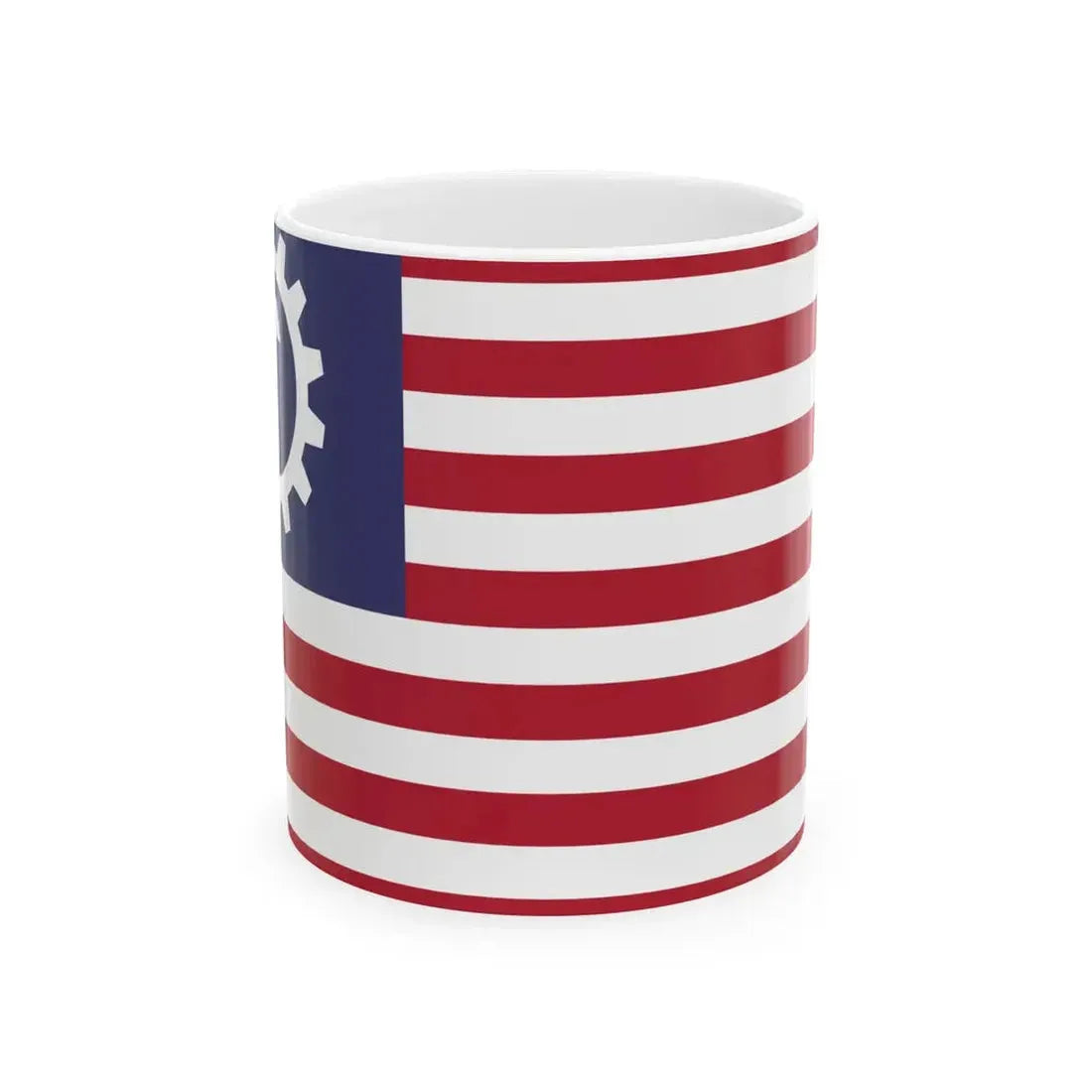 United Socialist States of America flag (United States) White Coffee Mug 11oz - Go Mug Yourself