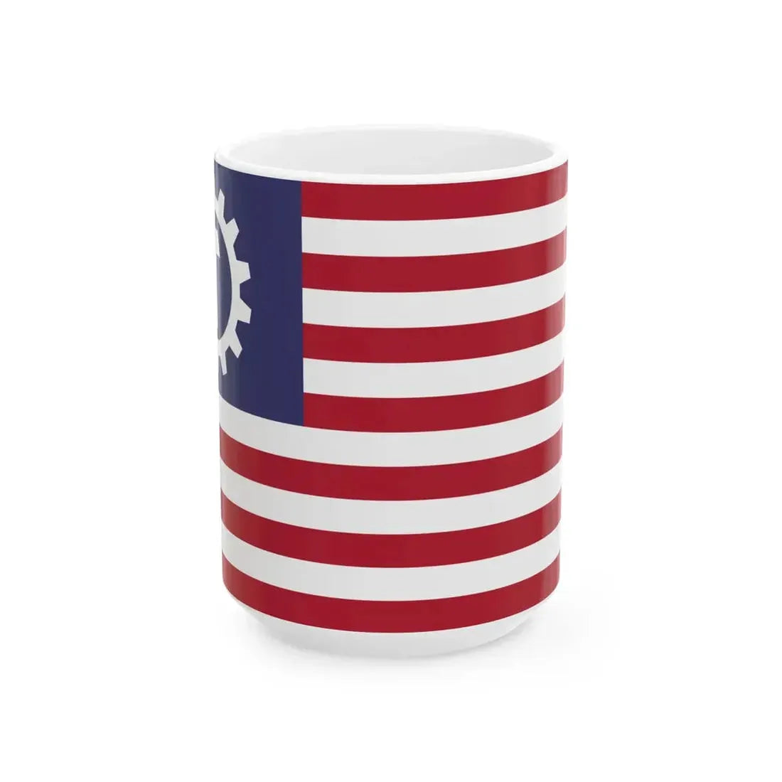 United Socialist States of America flag (United States) White Coffee Mug 15oz - Go Mug Yourself