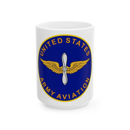 United States Aviation Branch (U.S. Army) White Coffee Mug 15oz - Go Mug Yourself