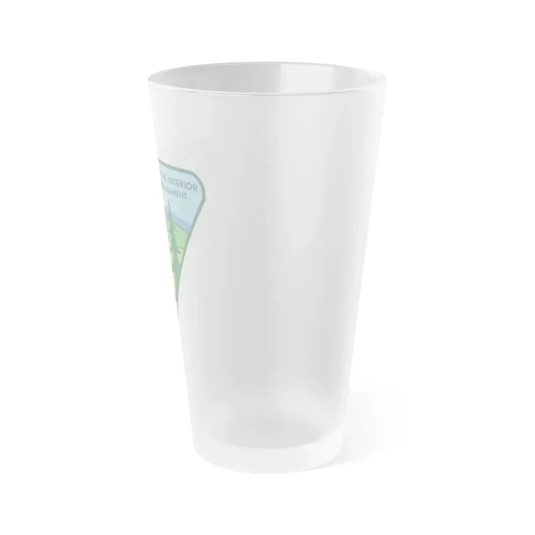 United States Bureau of Land Management - Frosted Pint Glass 16oz - Go Mug Yourself