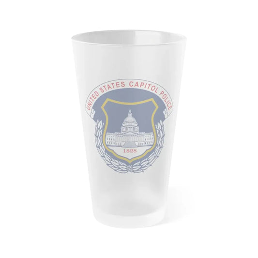 United States Capitol Police - Frosted Pint Glass 16oz 16oz Frosted - Go Mug Yourself
