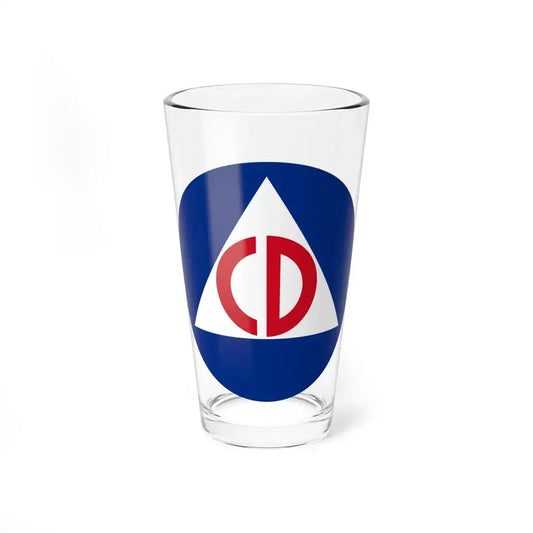 United States Civil Defense - Pint Glass 16oz 16oz - Go Mug Yourself