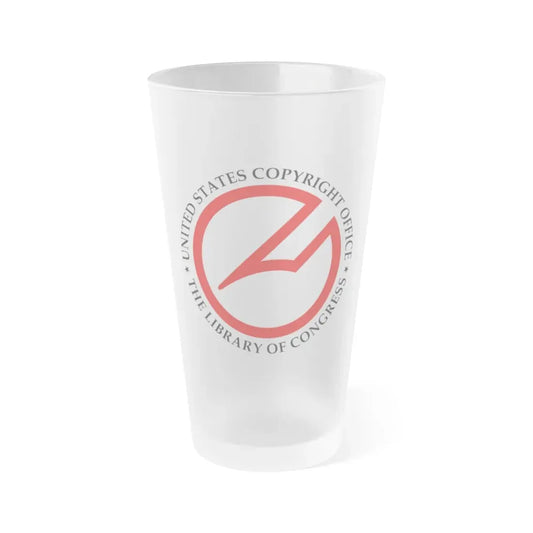 United States Copyright Office 1978 - Frosted Pint Glass 16oz 16oz Frosted - Go Mug Yourself