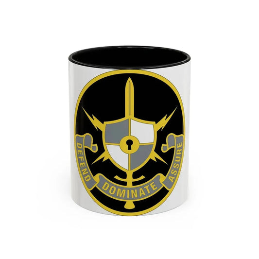 United States Cyber School 2 (U.S. Army) Accent Coffee Mug 11oz Black - Go Mug Yourself