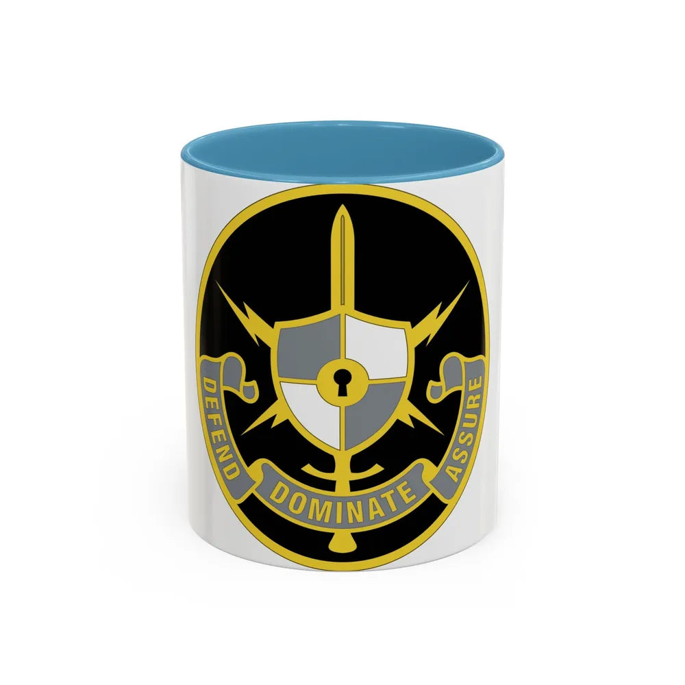 United States Cyber School 2 (U.S. Army) Accent Coffee Mug 11oz Light Blue - Go Mug Yourself