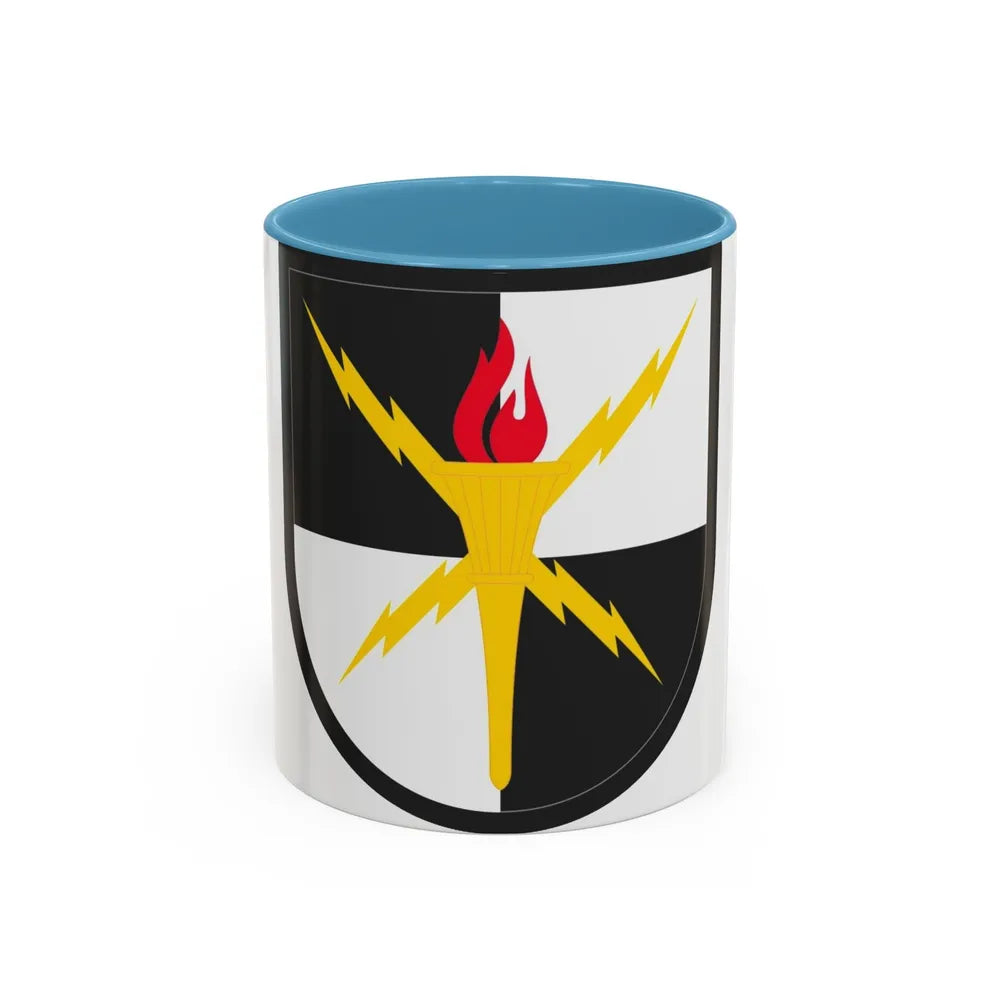 United States Cyber School (U.S. Army) Accent Coffee Mug 11oz Light Blue - Go Mug Yourself