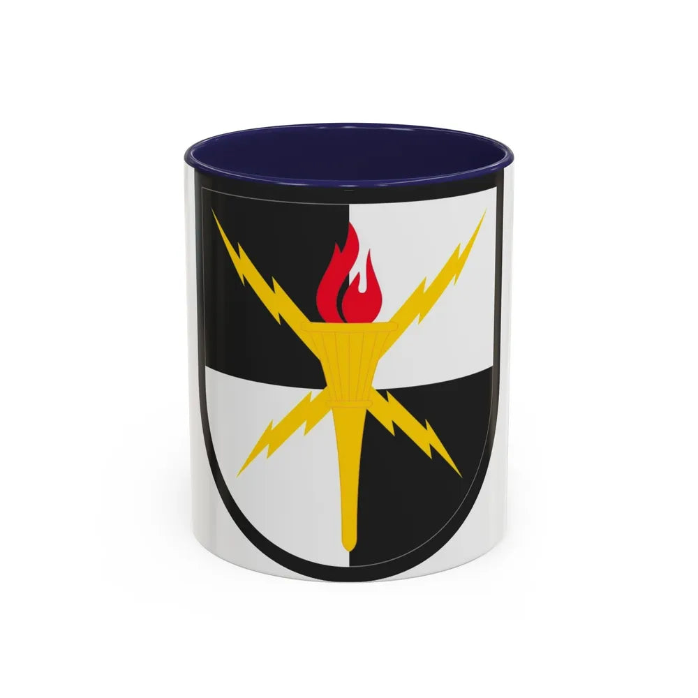United States Cyber School (U.S. Army) Accent Coffee Mug 11oz Navy - Go Mug Yourself