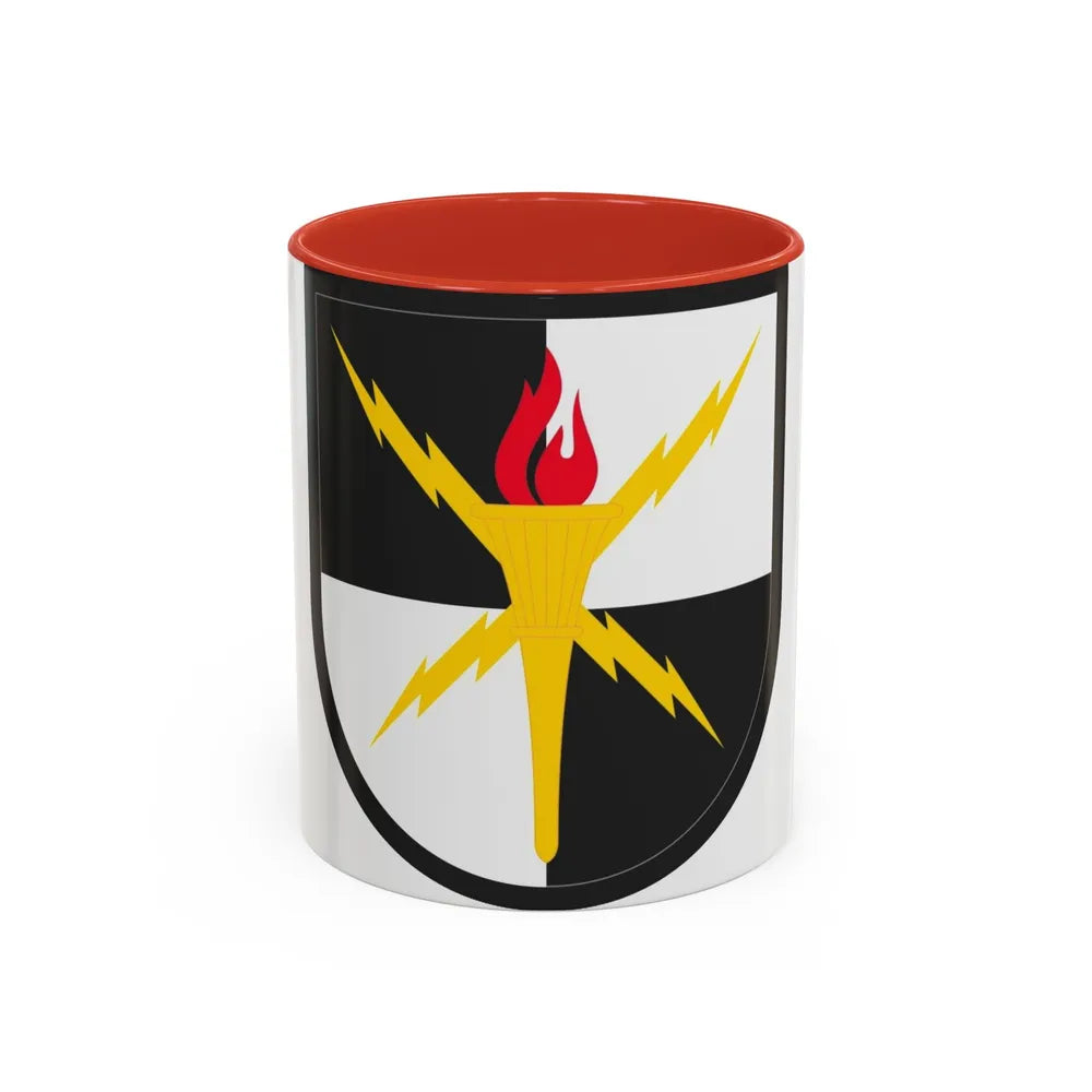United States Cyber School (U.S. Army) Accent Coffee Mug 11oz Red - Go Mug Yourself