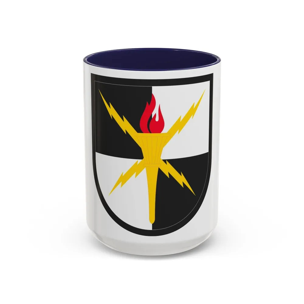 United States Cyber School (U.S. Army) Accent Coffee Mug 15oz Navy - Go Mug Yourself