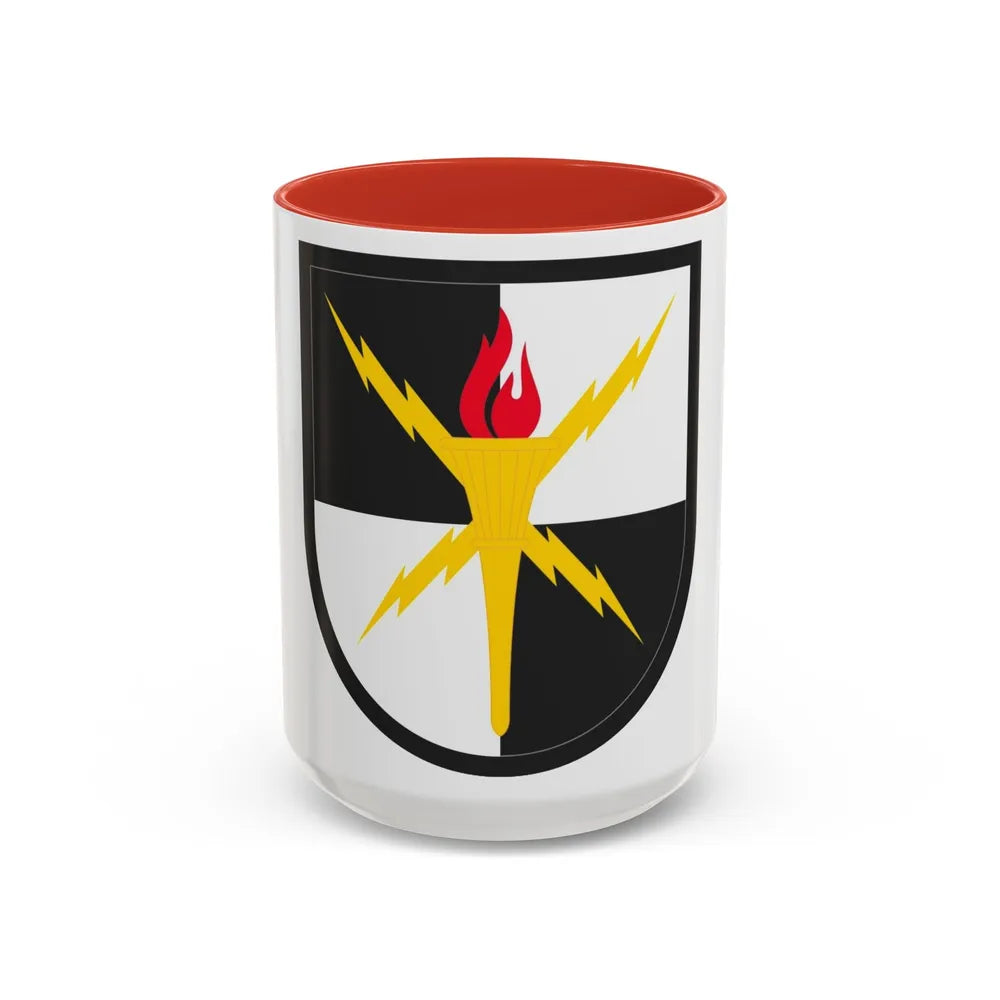 United States Cyber School (U.S. Army) Accent Coffee Mug 15oz Red - Go Mug Yourself