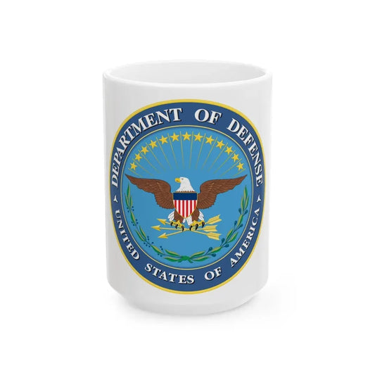 United States Department of Defense - White Coffee Mug 15oz - Go Mug Yourself