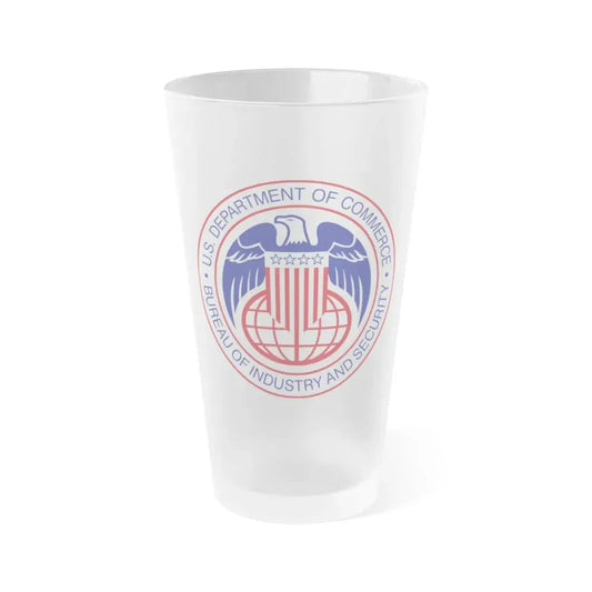 United States DOC Bureau Of Industry And Security - Frosted Pint Glass 16oz 16oz Frosted - Go Mug Yourself
