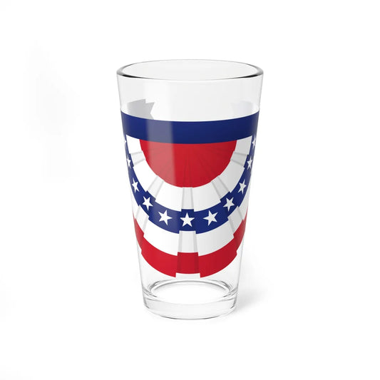 United States flag bunting (United States) Pint Glass 16oz 16oz - Go Mug Yourself