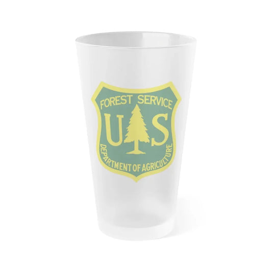 United States Forest Service - Frosted Pint Glass 16oz 16oz Frosted - Go Mug Yourself