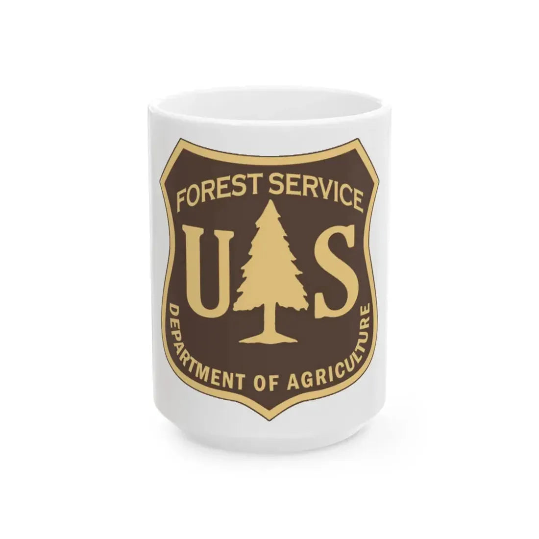 United States Forest Service v2 - White Coffee Mug 15oz - Go Mug Yourself