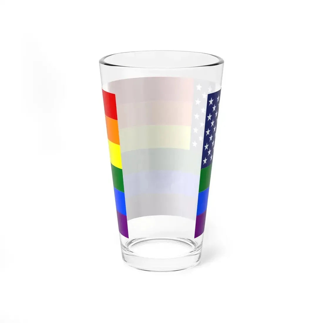 United States Gay flag (United States) Pint Glass 16oz - Go Mug Yourself
