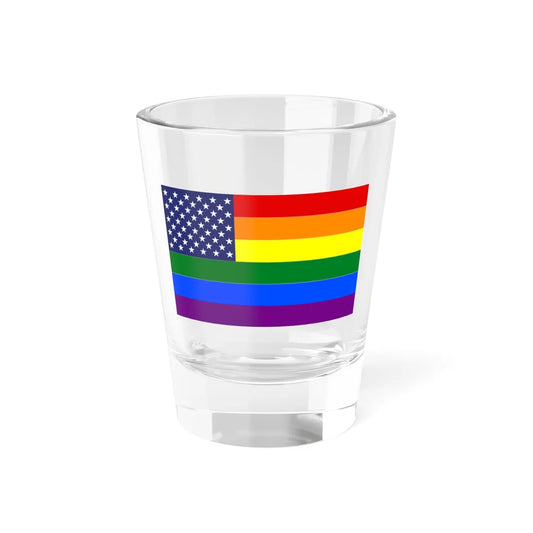 United States Gay flag (United States) Shot Glass 1.5oz 1.5oz - Go Mug Yourself