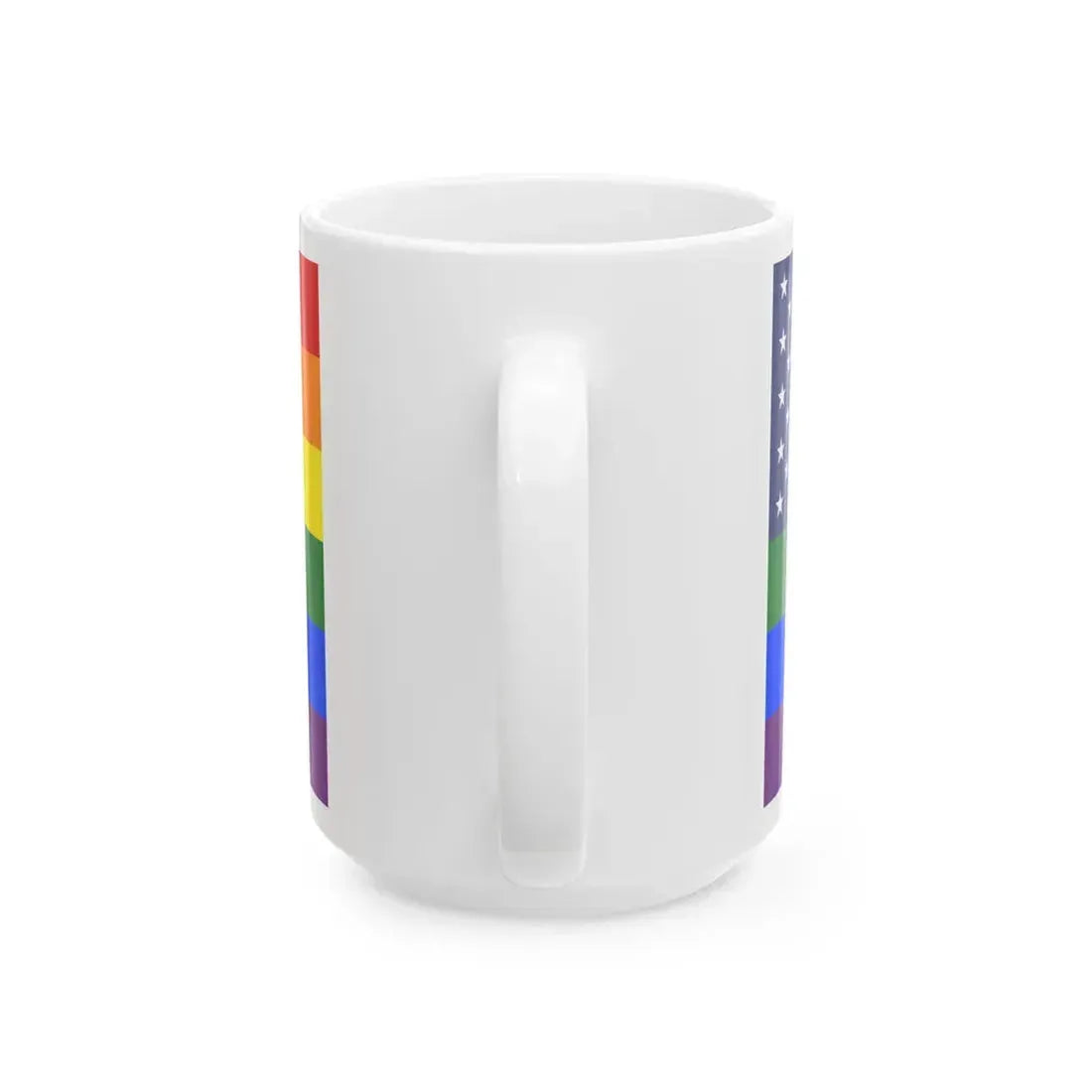 United States Gay Pride flag (United States) White Coffee Mug - Go Mug Yourself