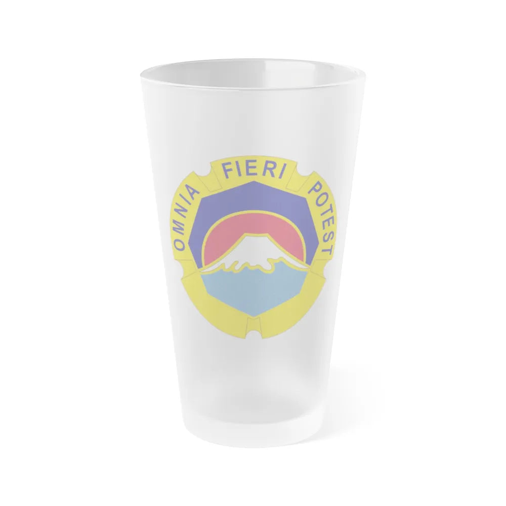 United States Japan distinctive unit insignia (U.S. Army) Frosted Pint Glass 16oz-Go Mug Yourself
