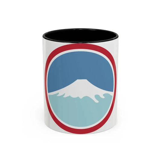 United States Japan Shoulder sleeve insignia (U.S. Army) Accent Coffee Mug 11oz Black - Go Mug Yourself