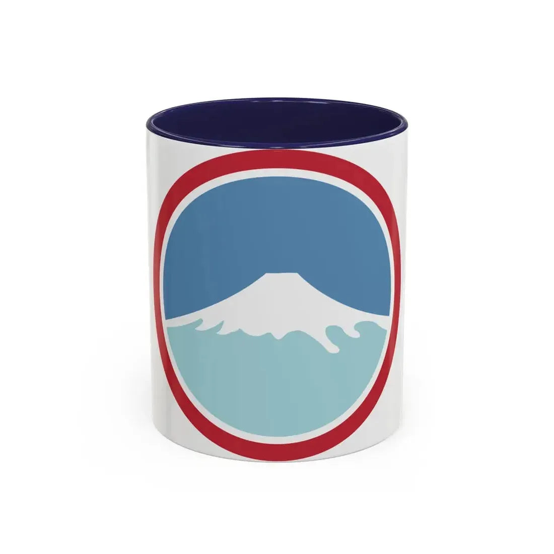 United States Japan Shoulder sleeve insignia (U.S. Army) Accent Coffee Mug 11oz Navy - Go Mug Yourself