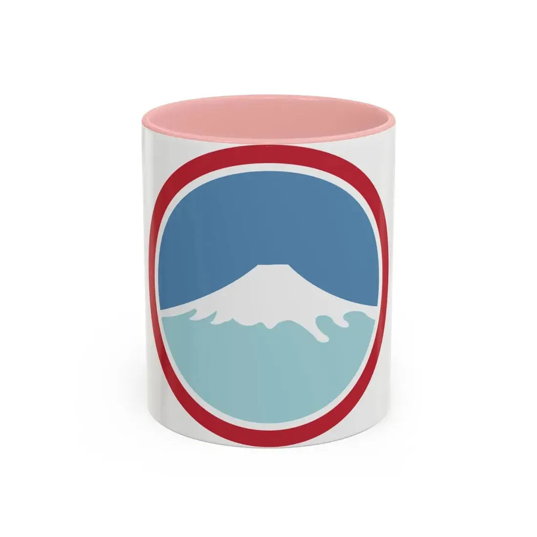 United States Japan Shoulder sleeve insignia (U.S. Army) Accent Coffee Mug 11oz Pink - Go Mug Yourself