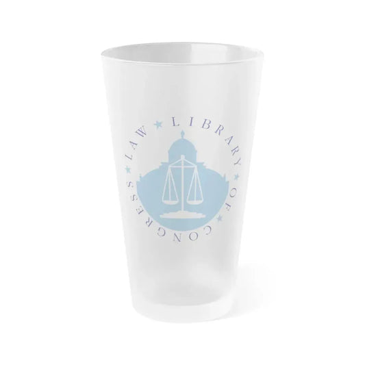 United States Law Library Of Congress - Frosted Pint Glass 16oz 16oz Frosted - Go Mug Yourself