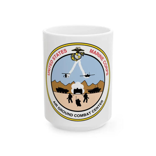 United States Marine Corps Air Ground Combat Center (USMC) White Coffee Mug 15oz - Go Mug Yourself