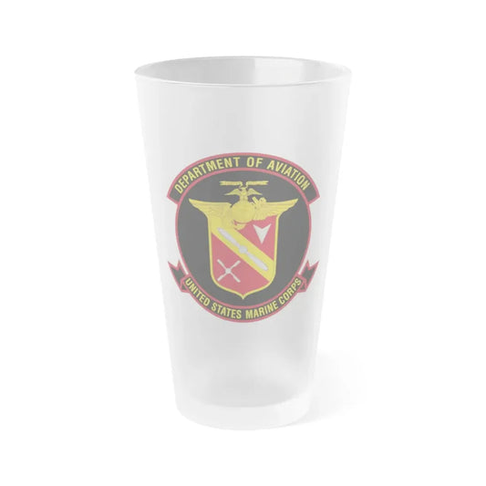 United States Marine Corps Aviation (USMC) Frosted Pint Glass 16oz Default Title - Go Mug Yourself