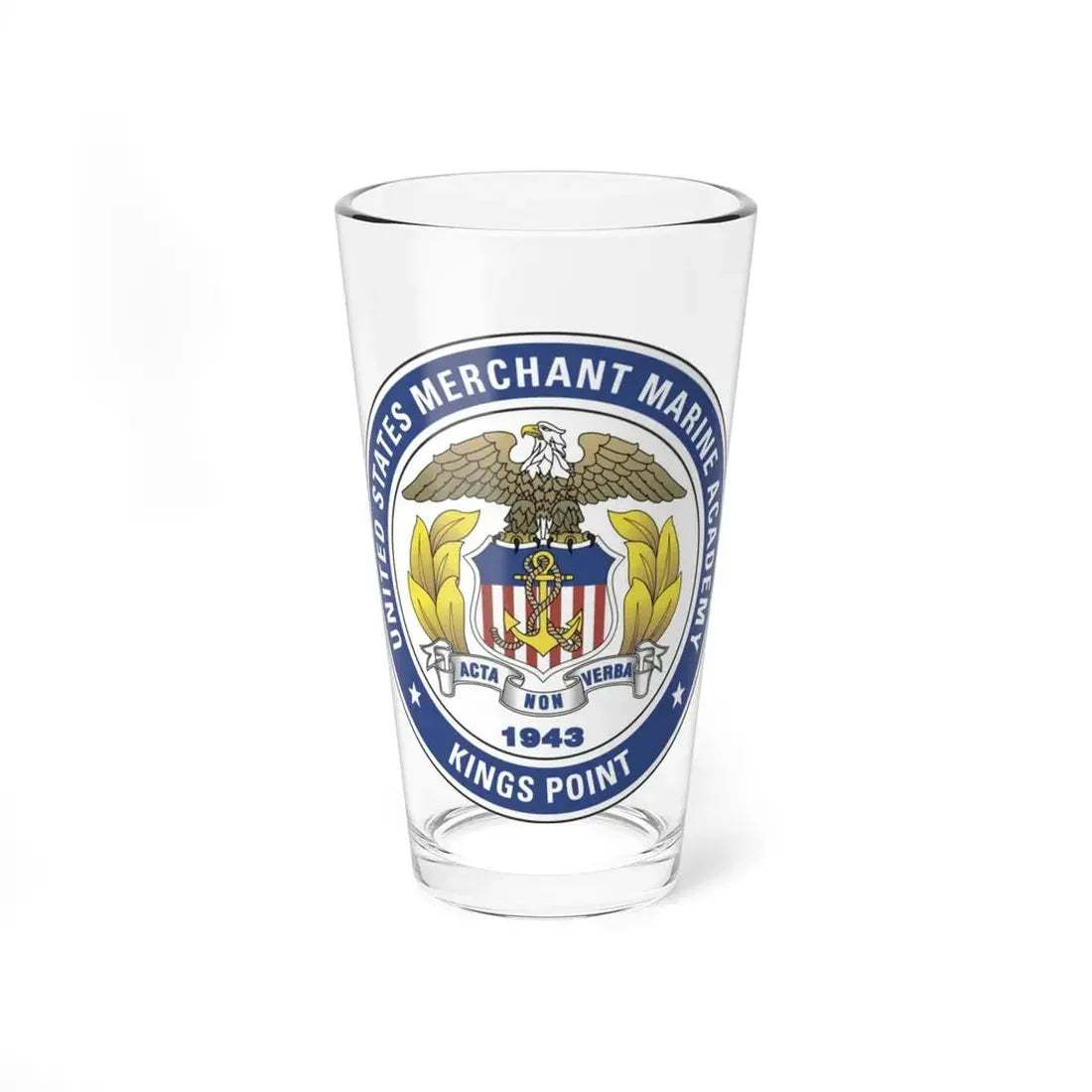 United States Merchant Marine Academy - Pint Glass 16oz 16oz - Go Mug Yourself