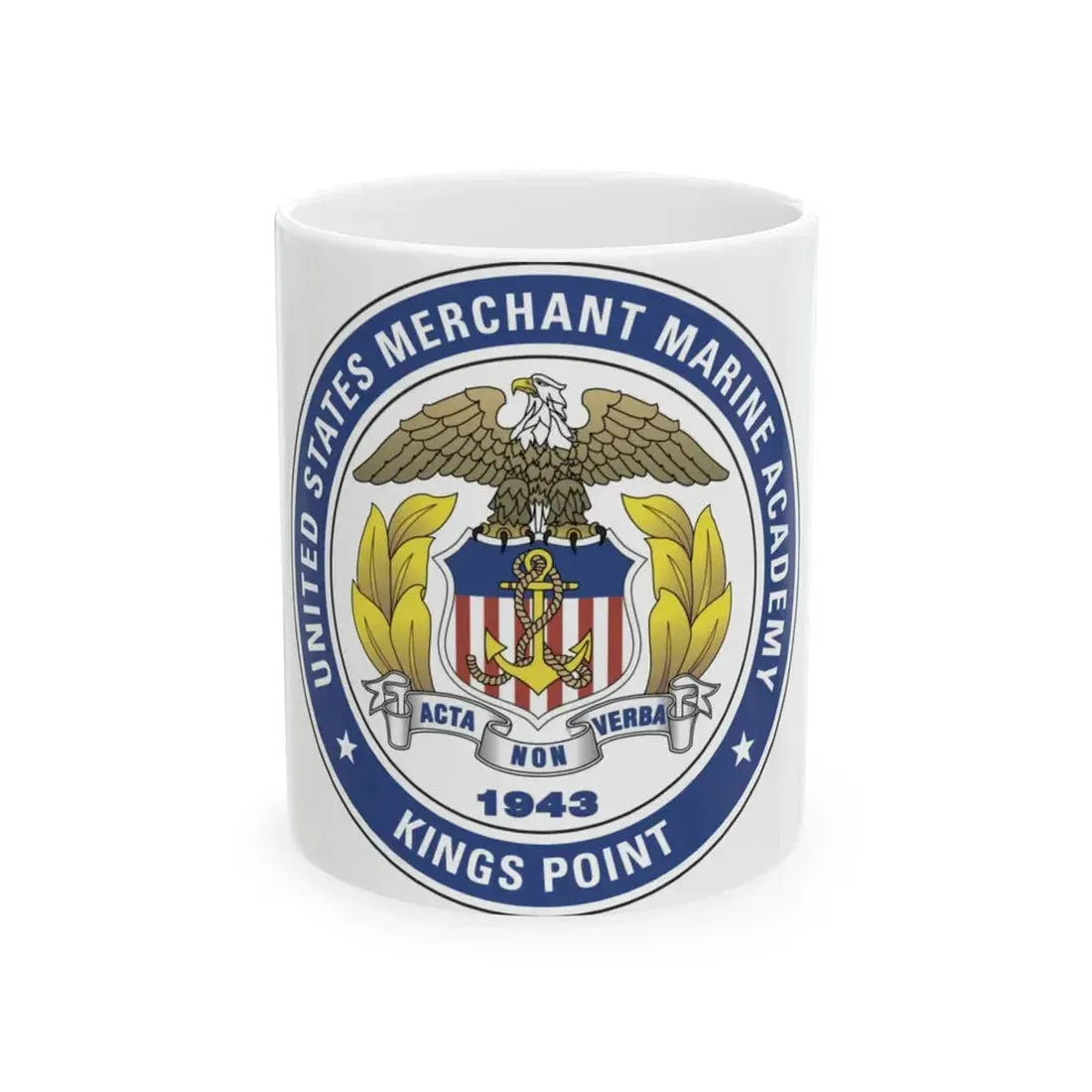 United States Merchant Marine Academy - White Coffee Mug 11oz - Go Mug Yourself