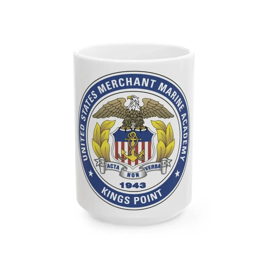 United States Merchant Marine Academy - White Coffee Mug 15oz - Go Mug Yourself