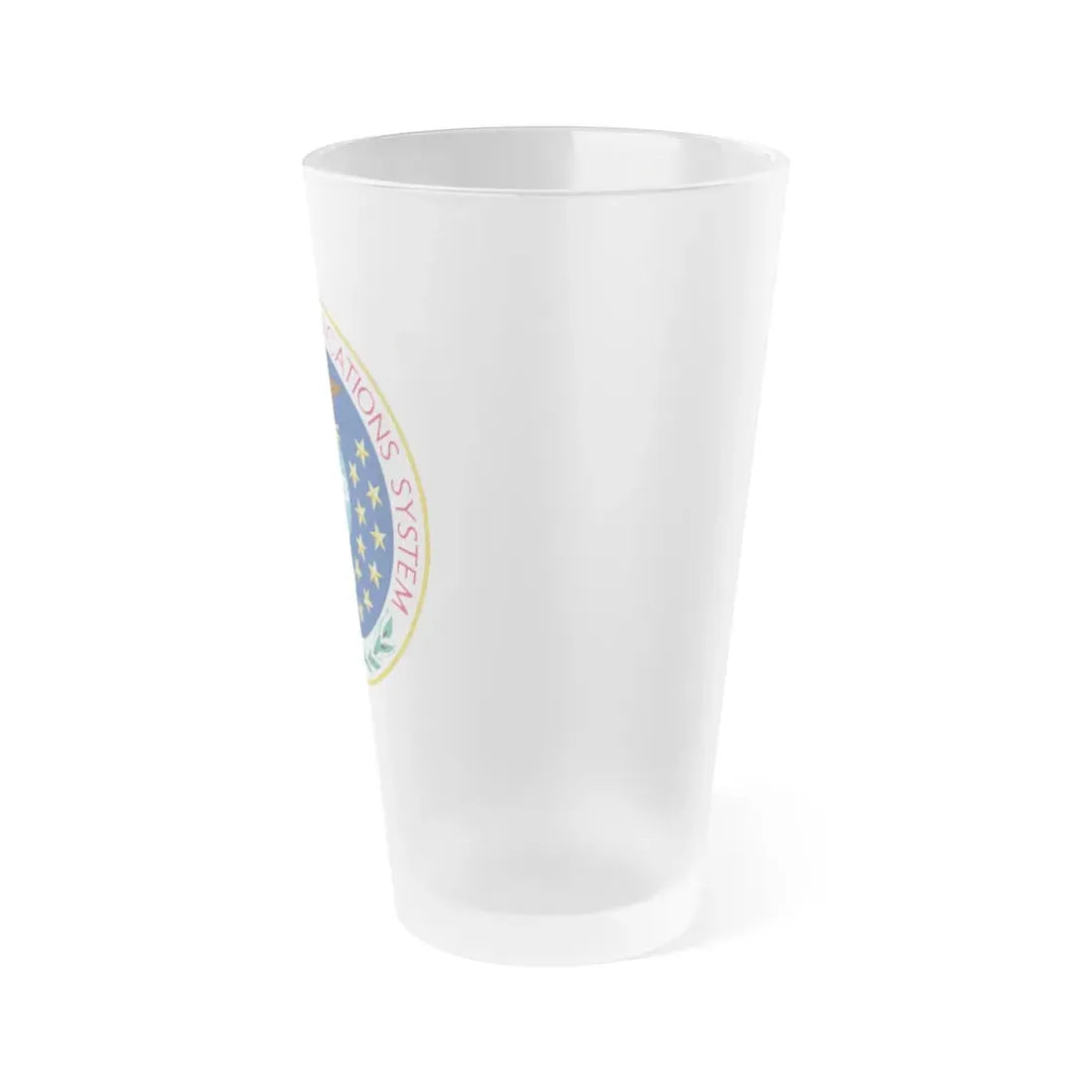 United States National Communications System - Frosted Pint Glass 16oz - Go Mug Yourself
